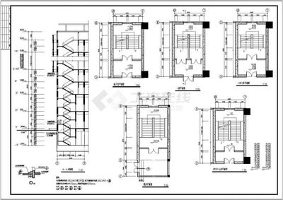 【卫生间大样】17层L型办公楼建筑设计,含楼梯卫生间大样_土木在线