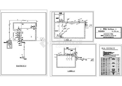 蓄水池、泵房安装cad详图设计(竣工图纸,甲级设计院设计)